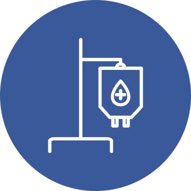 Blood Bag Vector Icon Design