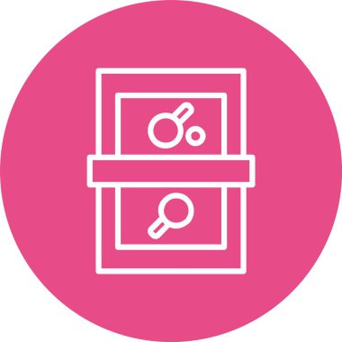 Masa Tenisi Vektörü Simgesi Tasarımı