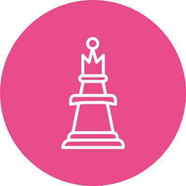 Chess Queen Vector Icon Design
