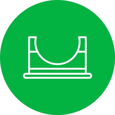 Kaykay Parkı Vektör Simgesi Tasarımı