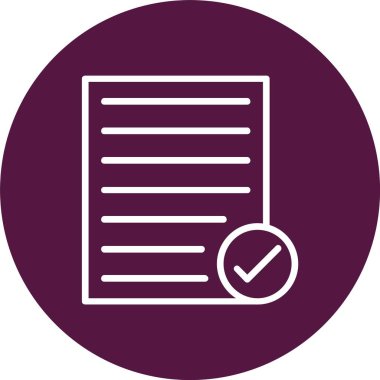 Checked Vector Icon Design