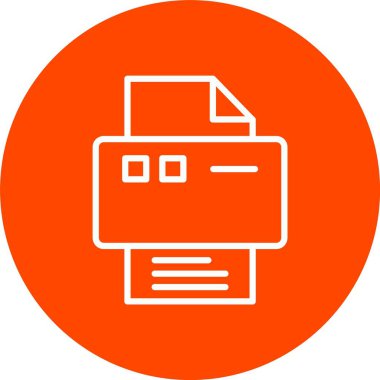 Yazıcı vektör simgesi tasarım