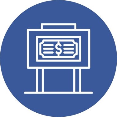 White Board Vector Icon Design