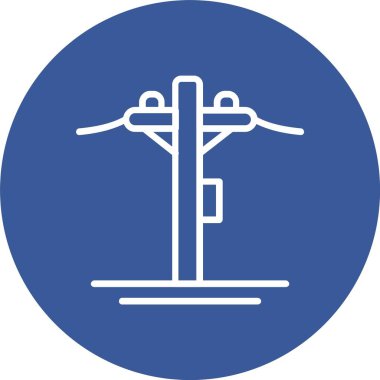 Electric Tower Vector Icon Design