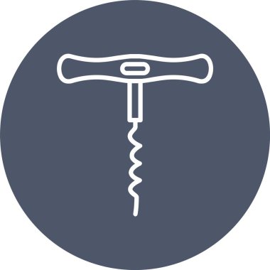 Tirbüşon Vektör Simgesi Tasarımı