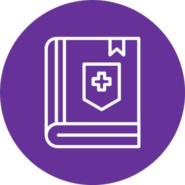 Medical Book Vector Icon Design