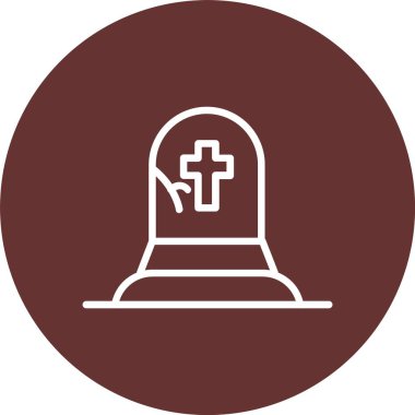 Tombstone Vector Icon Design
