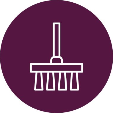 Temizleme Fırçası Vektör Simgesi Tasarımı