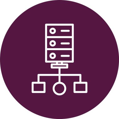 Küme Hesaplama Vektörü Simgesi Tasarımı