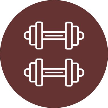 Dumbbell vektör simgesi tasarım
