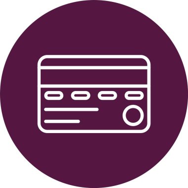 Kredi kartı vektör simgesi tasarımı