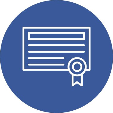 Certificate Vector Icon Design