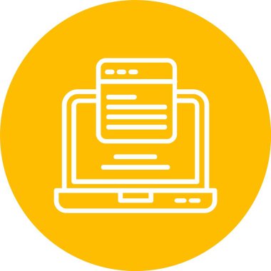 Web Tasarım Vektörü Satır Vektörü Simgesi Tasarımı