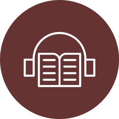 Audio Book Vector Icon Design