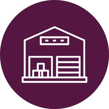 Warehouse Vector Icon Design