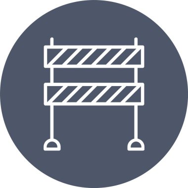 Road Block Vector Icon Design