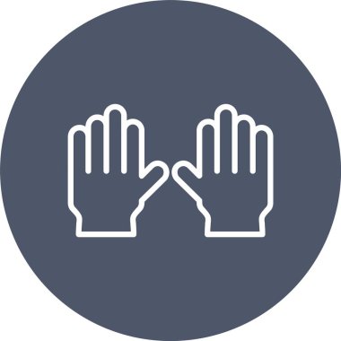 Eldiven Vektörü Simgesi Tasarımı