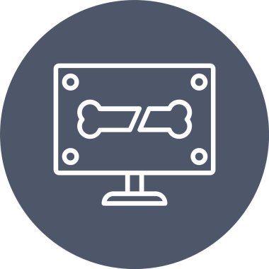 X-ray Bone Vector Icon Design