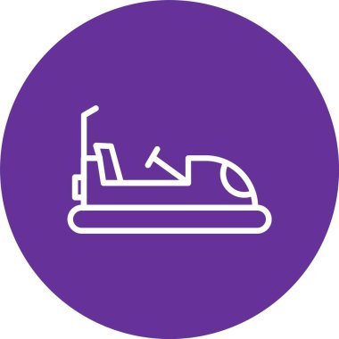 Bumper Car Vector Icon Design