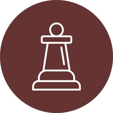 Satranç Parçası Vektör Simgesi Tasarımı