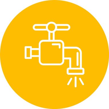 Water Tap Vector Icon Design