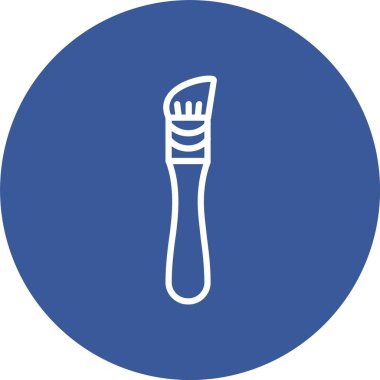 Makyaj Fırçası Vektörü Simgesi Tasarımı