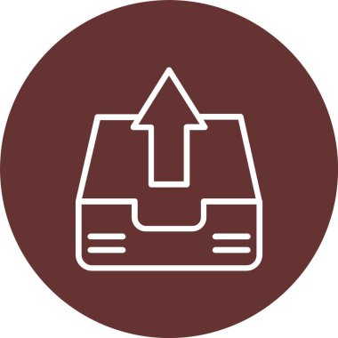 Outbox Vector Icon Design