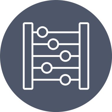 Abaküs Vektör Simgesi Tasarımı