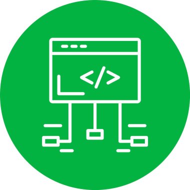 Çerçeve Çalışma Vektörü Simgesi Tasarımı