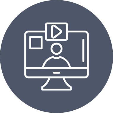 Video Çağrısı Vektör Vektör Simgesi Tasarımı