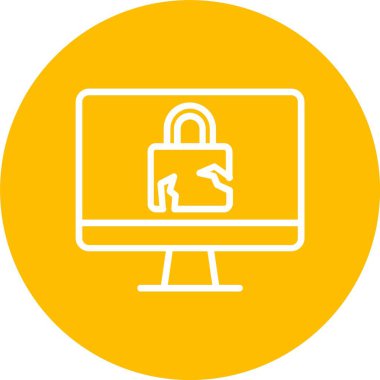 Security Breach Vector Icon Design