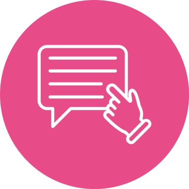 İleti Vektörü Simgesi Tasarımı