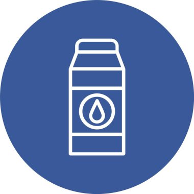 Süt Vektörü Simgesi Tasarımı