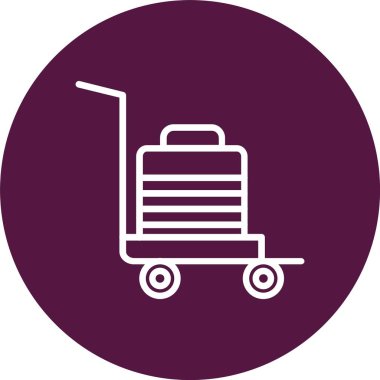 Luggage Vector Icon Design