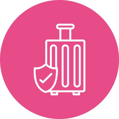 Yük Sigortası Vektör Simgesi Tasarımı