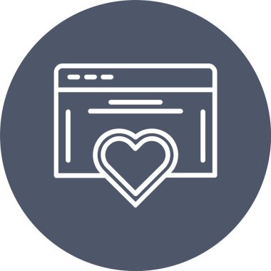 Kalp vektör simgesi tasarım