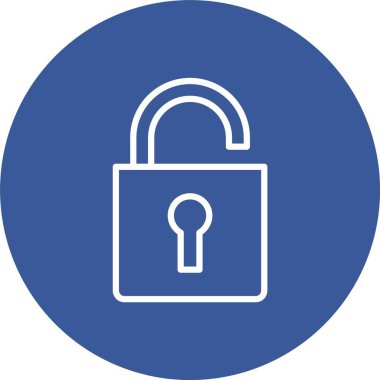 Vektör simgesi tasarım kilidini