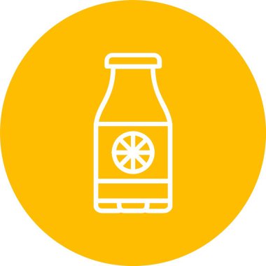 Meyve suyu Şişe Vektörü Simgesi Tasarımı