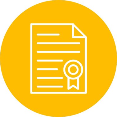 Certificate Vector Icon Design