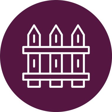 Fence Vector Icon Design