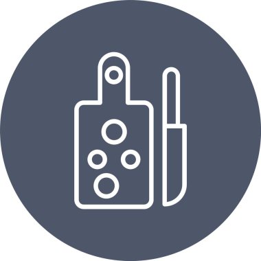 Chopping Board Vector Icon Design