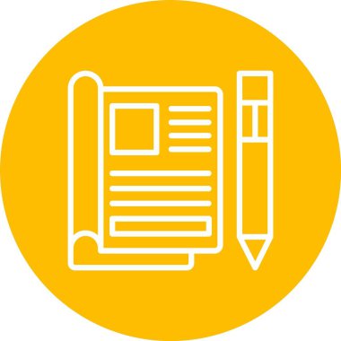 Editoryel Vektör Simgesi Tasarımı