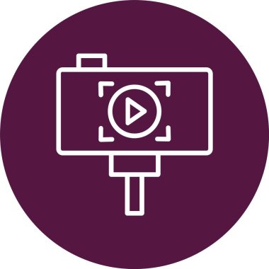 Selfie Stick Vector Icon Design
