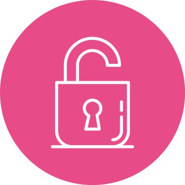 Vektör simgesi tasarım kilidini