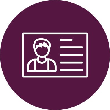 Id Card Vector Icon Design