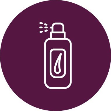 Saç spreyi Vektör Simgesi Tasarımı