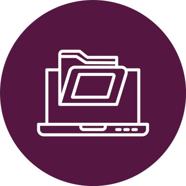 Arşiv Vektörü Simgesi Tasarımı