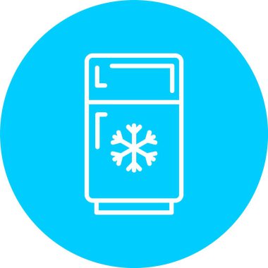 Buzdolabı Vektörü Simgesi Tasarımı