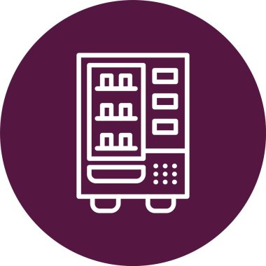 Vending Machine Vector Icon Design