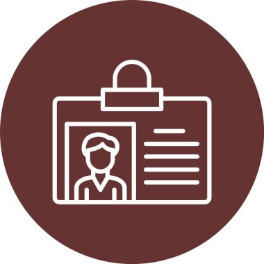 Id Card Vector Icon Design